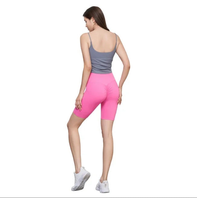 workout shorts pink