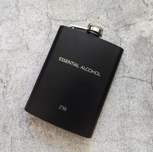 Premium Black Hip Flask 8oz